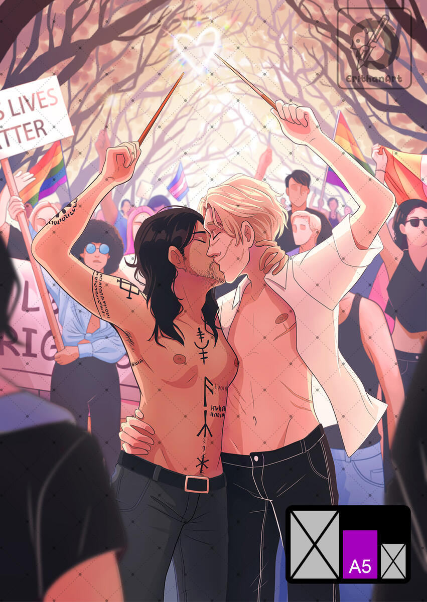 Sirius y Remus en el Orgullo (Marauders)