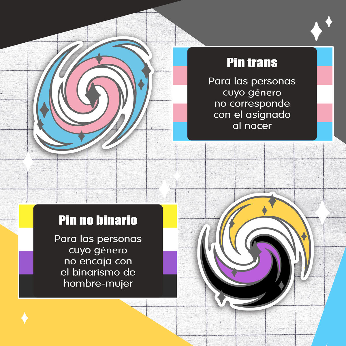 Pin trans y no binario