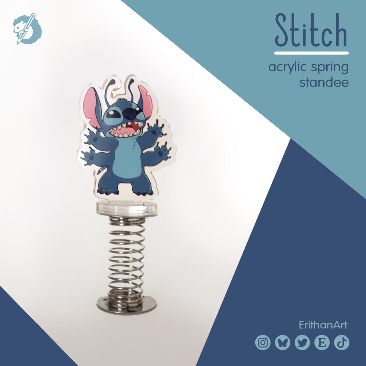 Stitch, standee con muelle