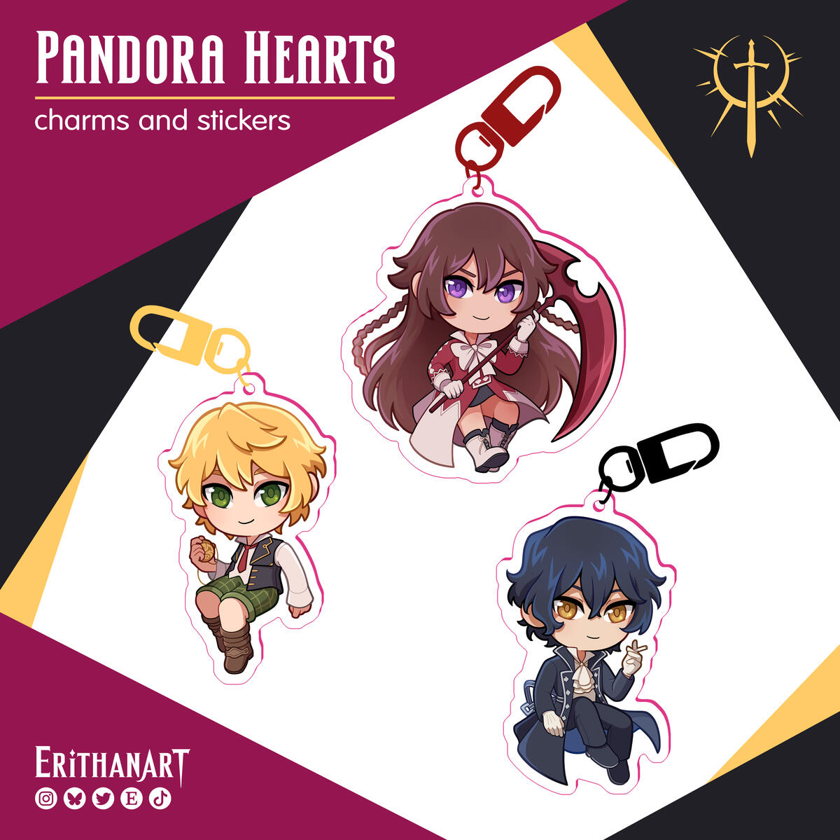Oz, Alice & Gil (Pandora Hearts)