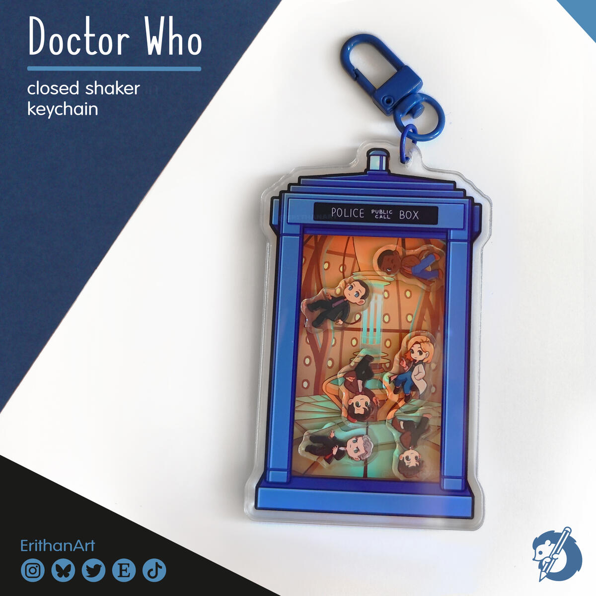 Doctor Who llavero shaker