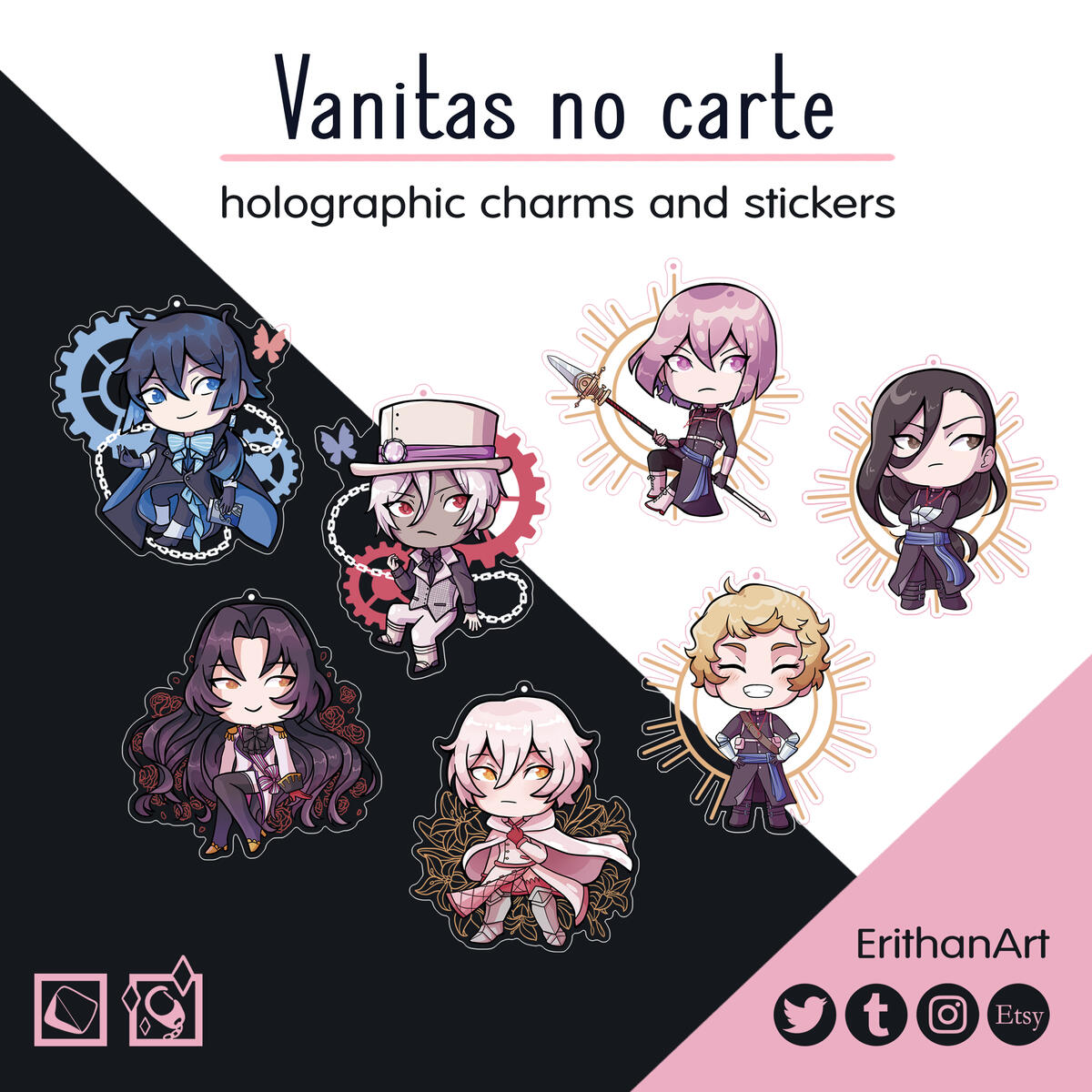 Vanitas no Carte (holográficos, casi descatalogados): Vanitas, Noé, Astolfo, Oliver, Roland, Dominique, Jeanne