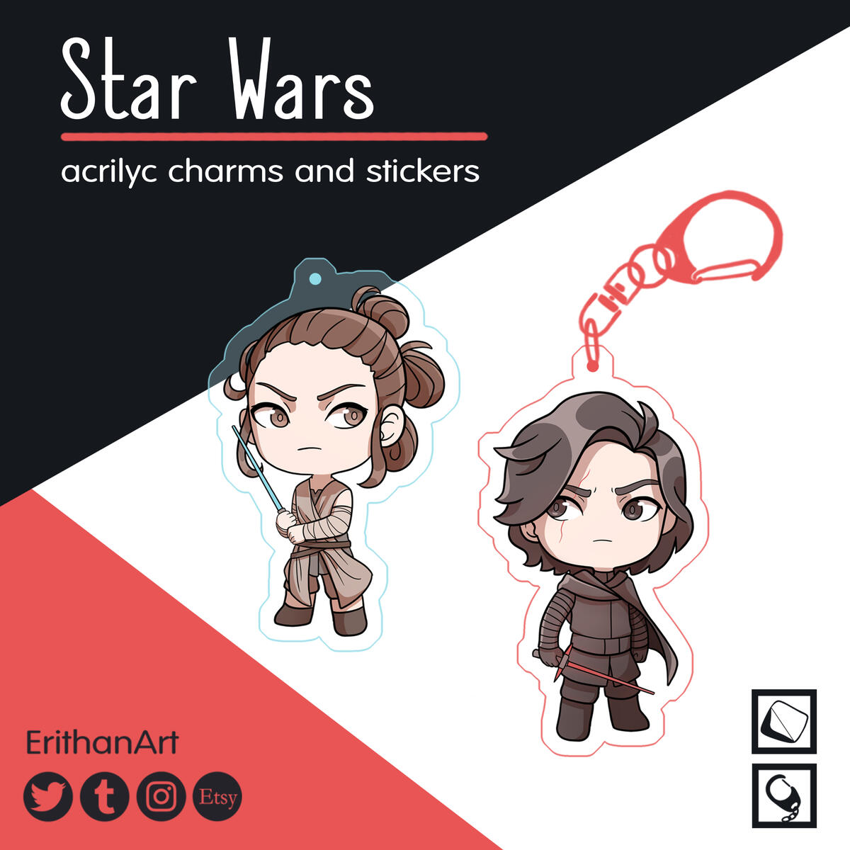 Star Wars: Rei & Kylo (muy limitados)