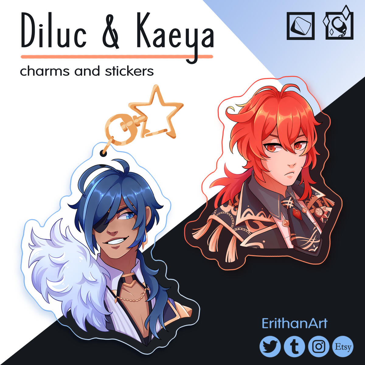 Kaeya &amp; Diluc (Genshin Impact)